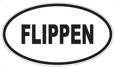 FLIPPEN - Oval Sticker