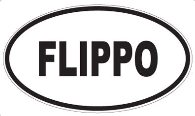 FLIPPO - Oval Sticker