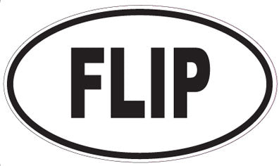 FLIP - Oval Sticker