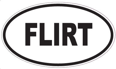 FLIRT - Oval Magnet