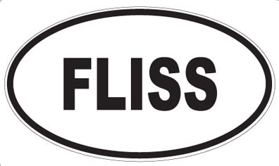 FLISS - Oval Sticker