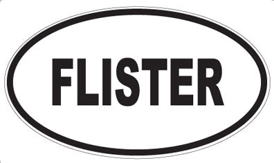 FLISTER - Oval Sticker