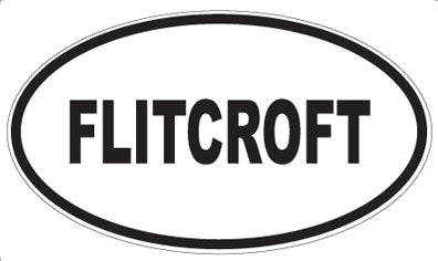 FLITCROFT - Oval Sticker