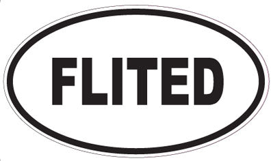 FLITED - Oval Sticker
