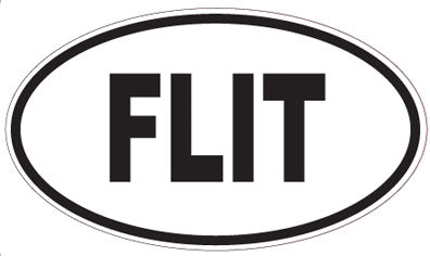 FLIT - Oval Sticker
