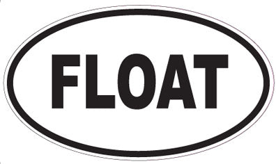 FLOAT - Oval Sticker