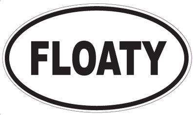 FLOATY - Oval Sticker