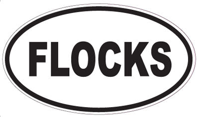 FLOCKS - Oval Sticker