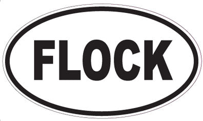 FLOCK - Oval Magnet