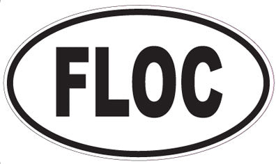 FLOC - Oval Sticker