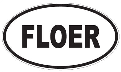 FLOER - Oval Sticker