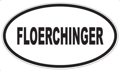 FLOERCHINGER - Oval Sticker