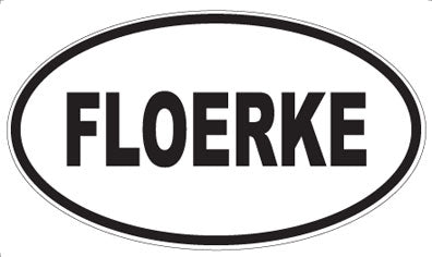 FLOERKE - Oval Sticker