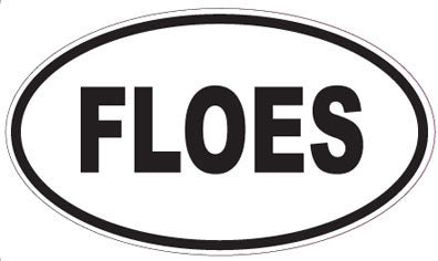 FLOES - Oval Sticker
