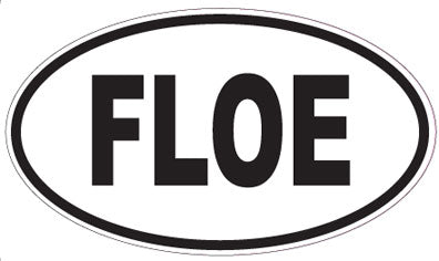 FLOE - Oval Sticker
