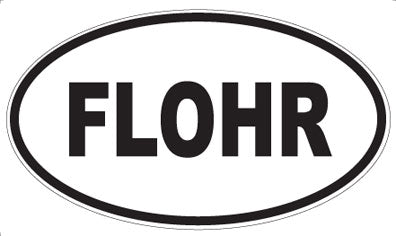 FLOHR - Oval Sticker