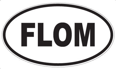 FLOM - Oval Sticker