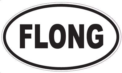 FLONG - Oval Sticker