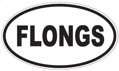FLONGS - Oval Sticker