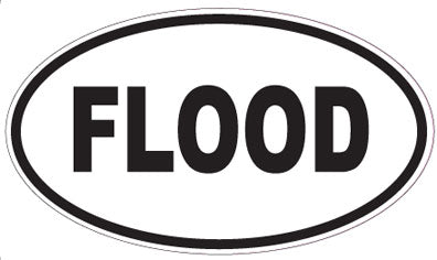 FLOOD - Oval Magnet