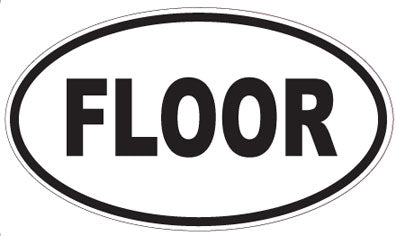 FLOOR - Oval Sticker