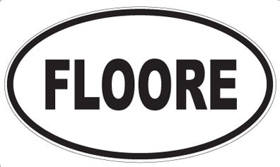 FLOORE - Oval Sticker