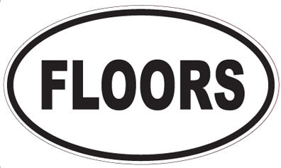 FLOORS - Oval Sticker