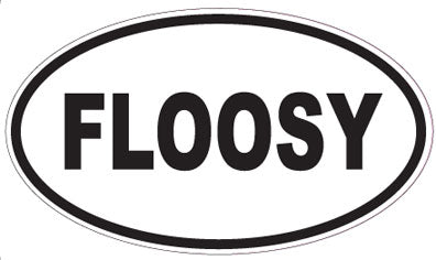 FLOOSY - Oval Sticker