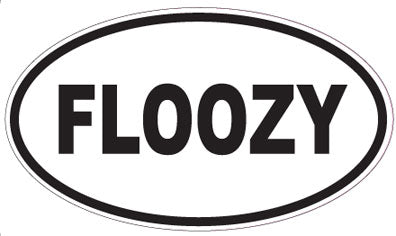 FLOOZY - Oval Sticker