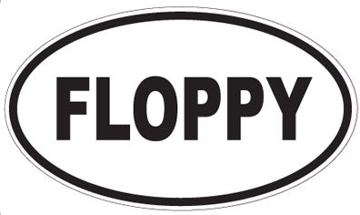 FLOPPY - Oval Sticker