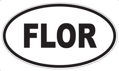 FLOR - Oval Sticker