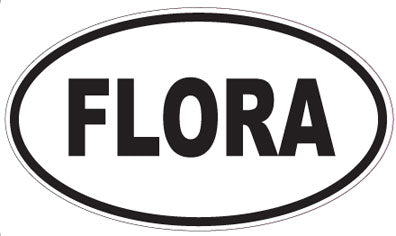 FLORA - Oval Sticker