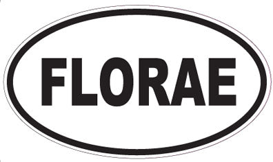 FLORAE - Oval Sticker