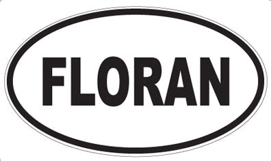 FLORAN - Oval Sticker