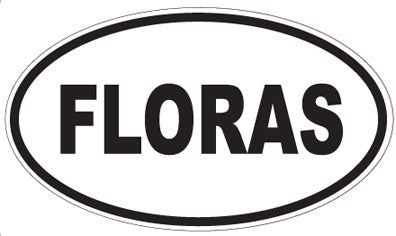 FLORAS - Oval Sticker