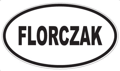 FLORCZAK - Oval Magnet