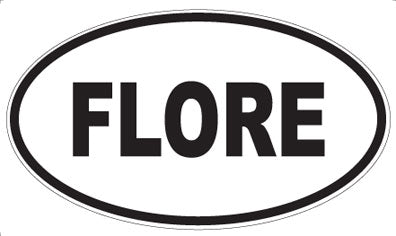FLORE - Oval Sticker