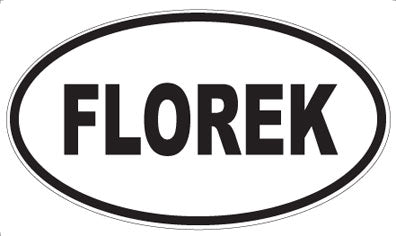 FLOREK - Oval Sticker
