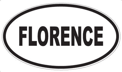 FLORENCE - Oval Sticker