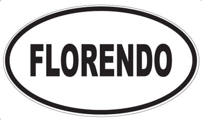 FLORENDO - Oval Sticker