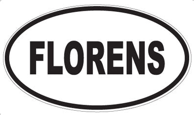 FLORENS - Oval Sticker