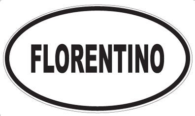 FLORENTINO - Oval Sticker