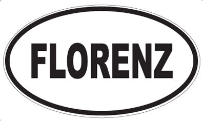 FLORENZ - Oval Sticker