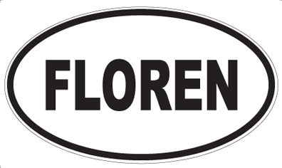 FLOREN - Oval Magnet