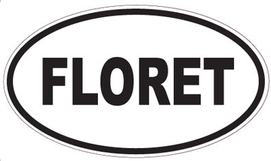 FLORET - Oval Sticker