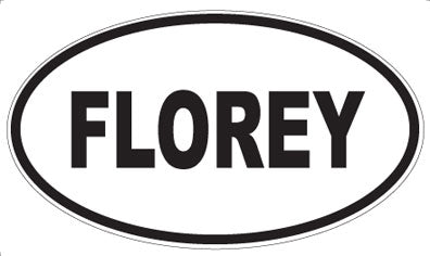 FLOREY - Oval Magnet