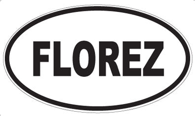 FLOREZ - Oval Magnet