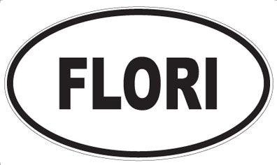 FLORI - Oval Sticker