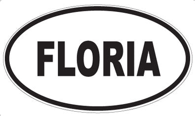FLORIA - Oval Sticker
