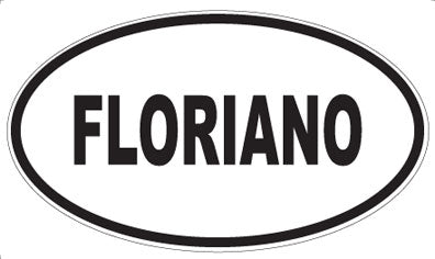FLORIANO - Oval Sticker
